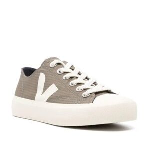 Veja Wata II Low Canvas Sneakers Women's Size EU 41 US 10 Kaki Pierre Olive Gray